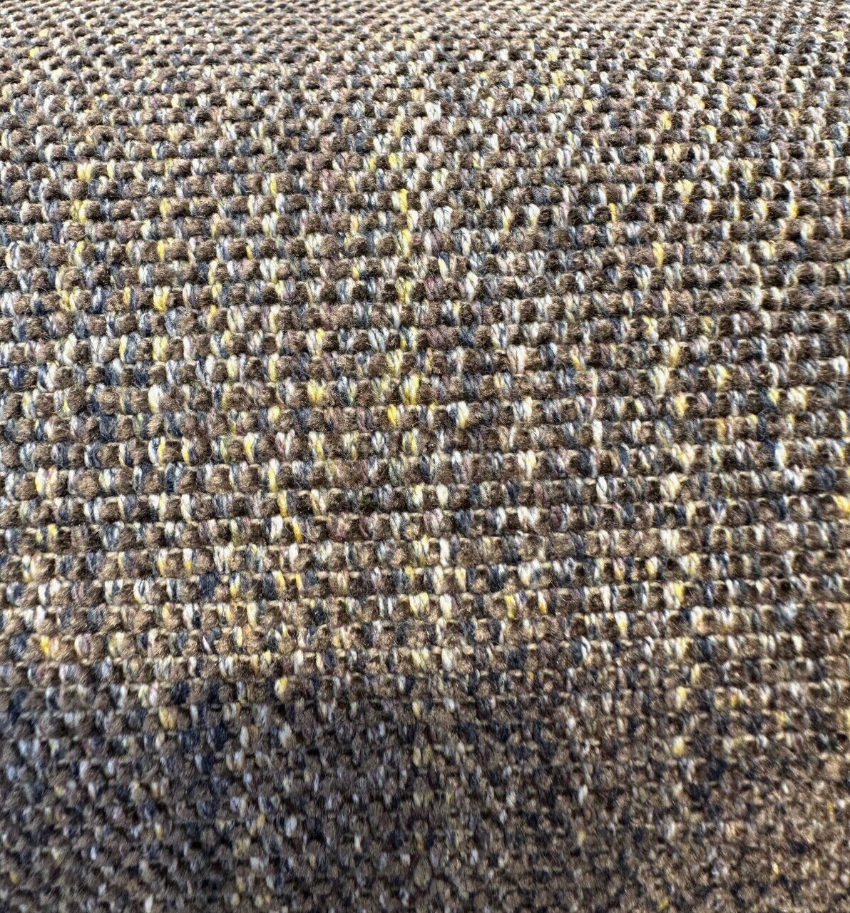 1 Yard Harvest Brown Tweed Chenille Upholstery Fabric Soft Cotton Viscose 56 Inch Width
